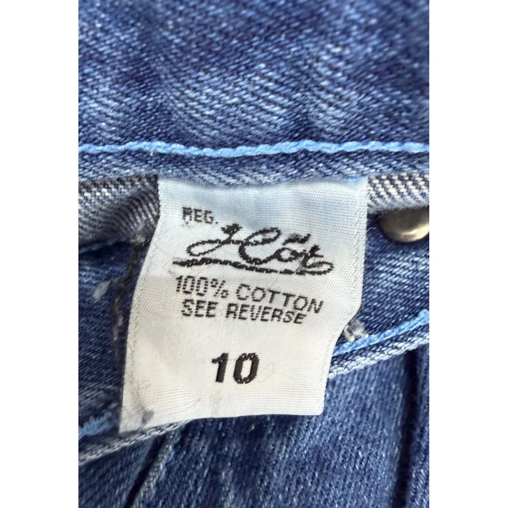 Vintage Hot Kids Baggy Skater Jeans‎ Boys 10 Blue Carpenter Embroidered Y2K